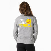 Softball Tshirt Long Sleeve - Eat. Sleep. Softball (Back Design)