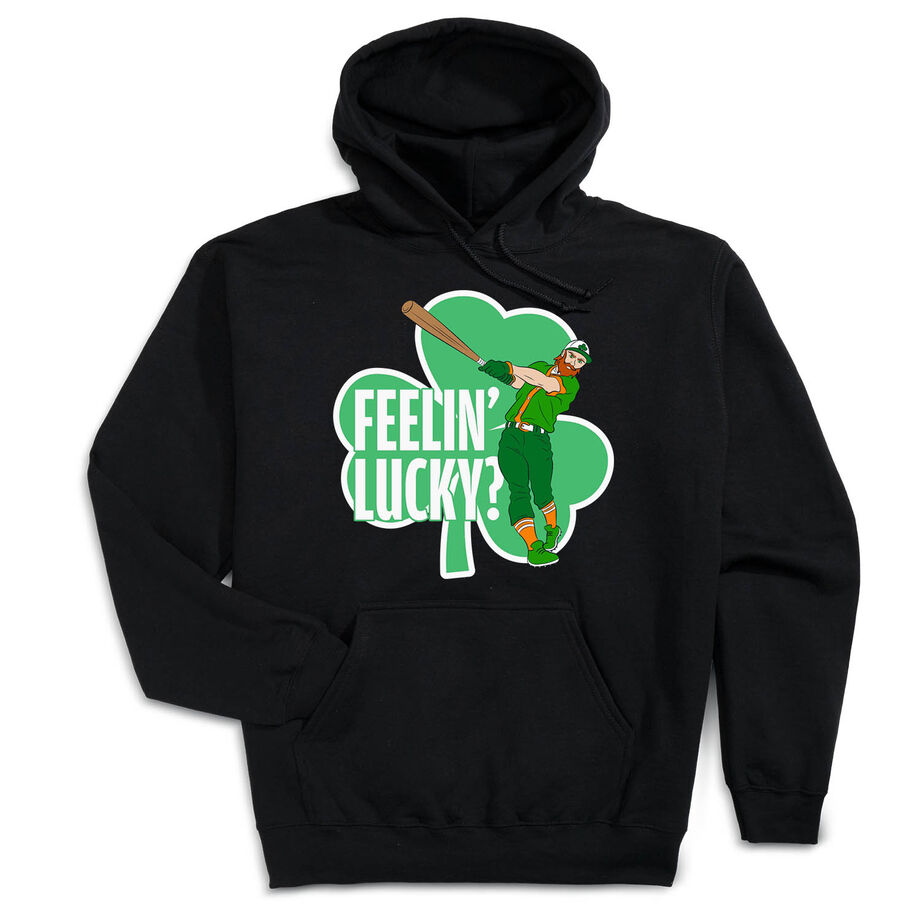 Baseball Hooded Sweatshirt - Feelin' Lucky Baseball