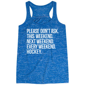 Hockey Flowy Racerback Tank Top - All Weekend Hockey