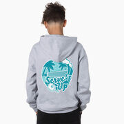 Pickleball Hooded Sweatshirt - Serve's Up (Back Design)