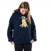 Girls Lacrosse Hooded Sweatshirt - Chase The Lax Dog