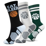 Basketball Woven Mid-Calf Sock Set - Baller