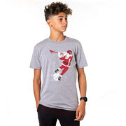 Guys Lacrosse Short Sleeve T-Shirt - Santa Laxer