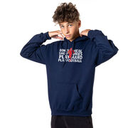 Football Hooded Sweatshirt - Bones Saying