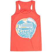 Volleyball Flowy Racerback Tank Top - Serve's Up