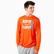 Baseball Long Sleeve Performance Tee - Rip It Flip It