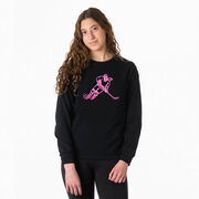 Hockey Tshirt Long Sleeve - Neon Hockey Girl