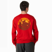 Guys Lacrosse Crewneck Sweatshirt - Giddy-Up (Back Design)