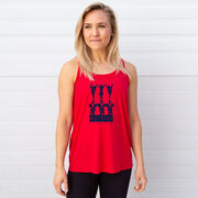 Cheerleading Flowy Racerback Tank Top - We Rise By Lifting Others