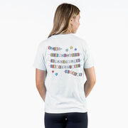 Girls Lacrosse Short Sleeve T-Shirt - In My Lax Girl Era (Back Design)