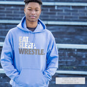 Wrestling Hooded Sweatshirt - Eat Sleep Wrestle (Stack)