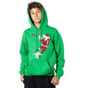 Guys Lacrosse Hooded Sweatshirt - Santa Laxer