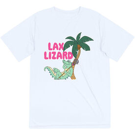 Guys Lacrosse Short Sleeve Performance Tee - Lax Lizard