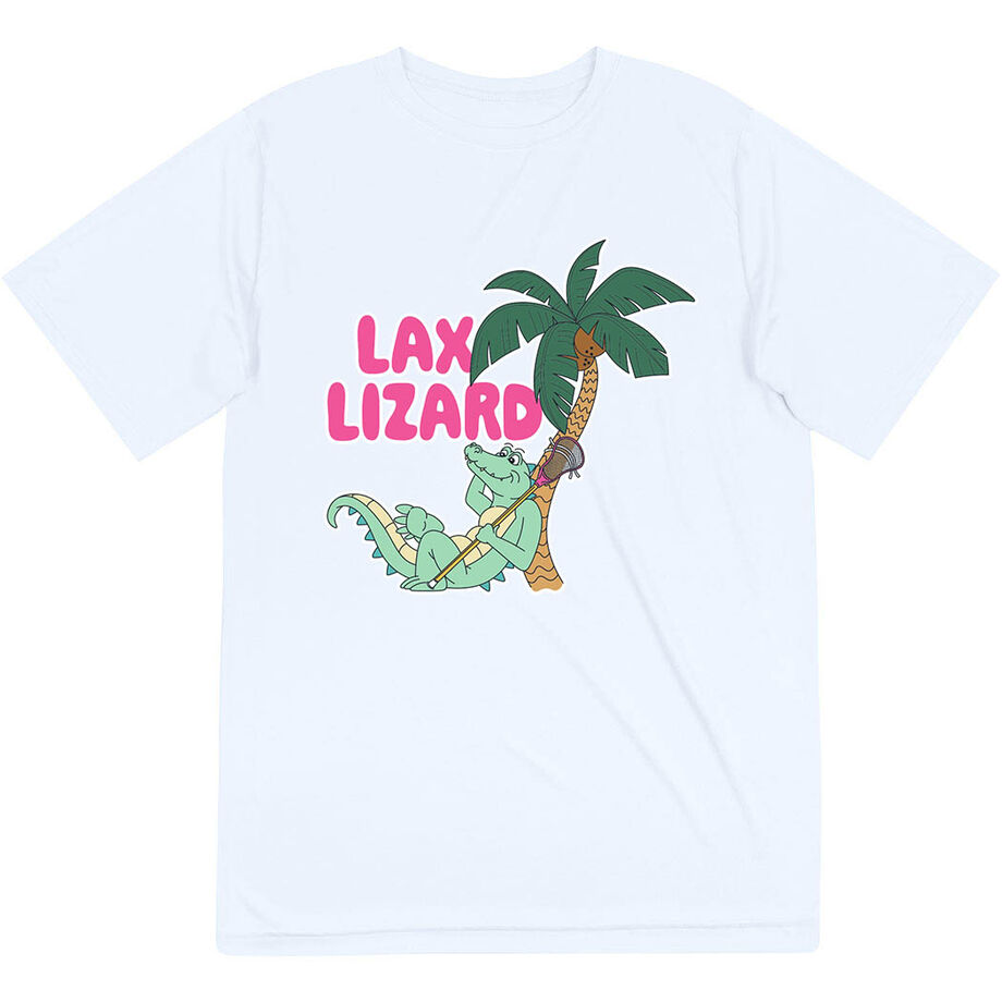 Guys Lacrosse Short Sleeve Performance Tee - Lax Lizard