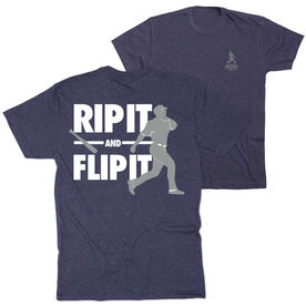 Baseball Short Sleeve T-Shirt - Rip It Flip It (Back Design)