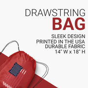 Hockey Drawstring Backpack - American Flag