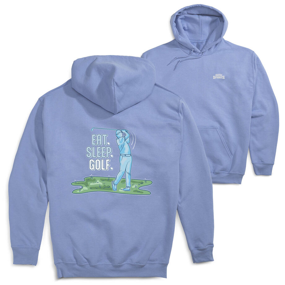 Golf Hooded Sweatshirt - Eat. Sleep. Golf (Back Design)