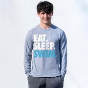 Swimming Tshirt Long Sleeve - Eat. Sleep. Swim