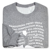 Gymnastics Crewneck Sweatshirt - Gymnastics Words