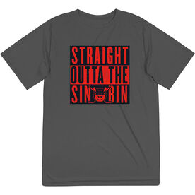 Hockey Short Sleeve Performance Tee - Straight Outta The Sin Bin