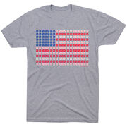 Softball/Baseball T-shirt Short Sleeve Patriotic Baseball