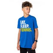 Tennis T-Shirt Short Sleeve Eat. Sleep. Tennis.