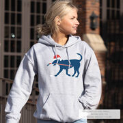 Hockey Hooded Sweatshirt - Christmas Dog