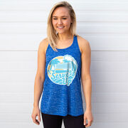 Volleyball Flowy Racerback Tank Top - Serve's Up