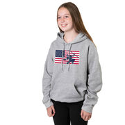 Hockey Hooded Sweatshirt - Patriotic Hockey