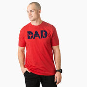 Baseball T-Shirt Short Sleeve - Baseball Dad Silhouette
