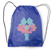 Cheerleading Drawstring Backpack - The Bigger the Bow