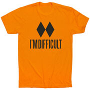 Skiing & Snowboarding Short Sleeve T-Shirt - I'm Difficult