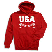 Guys Lacrosse Hooded Sweatshirt - USA
