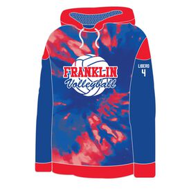 ChalkTalk Custom Team Hoodie - Volleyball Tie-Dye