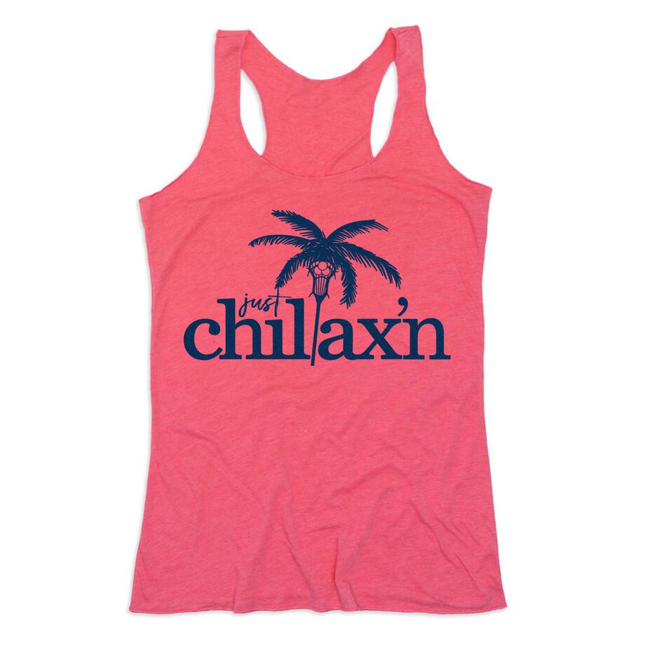 Girls Lacrosse Women's Everyday Tank Top - Just Chillax'n