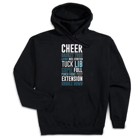 Cheerleading Hooded Sweatshirt - Cheerleading Words