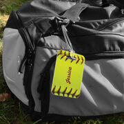Softball Bag/Luggage Tag - Personalized Stitches