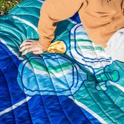 Pickleball Gameday Puffle Blanket - Play Pickleball
