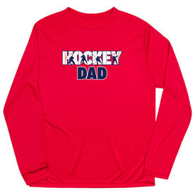 Hockey Long Sleeve Performance Tee - Hockey Dad Life