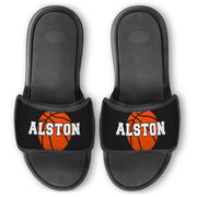 Basketball Repwell&reg; Slide Sandals - Basketball with Text