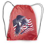 Baseball Drawstring Backpack - Baseball Eagle
