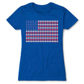 Baseball Women's Everyday Tee - Patriotic Baseball