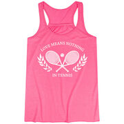 Tennis Flowy Racerback Tank Top - Love Means Nothing In Tennis