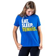 Tennis T-Shirt Short Sleeve Eat. Sleep. Tennis.