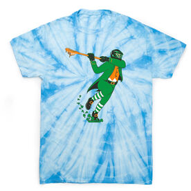 Guys Lacrosse Short Sleeve T-Shirt - Lacrosse Leprechaun Tie Dye