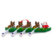 Rowing Reindeer Resin Ornament