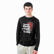 Hockey Long Sleeve Performance Tee - Lace 'Em Up And Light The Lamp