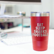 Football 20 oz. Double Insulated Tumbler - Personalized Eat Sleep Football