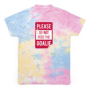 Hockey Short Sleeve T-Shirt - Don't Feed the Goalie Tie Dye