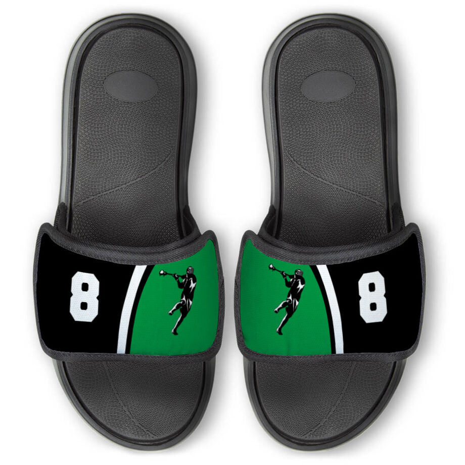 Guys Lacrosse Repwell&reg; Slide Sandals - Personalized Jumpshot